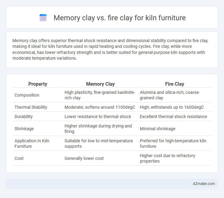 Memory clay vs. fire clay for kiln furniture - What is The Difference?