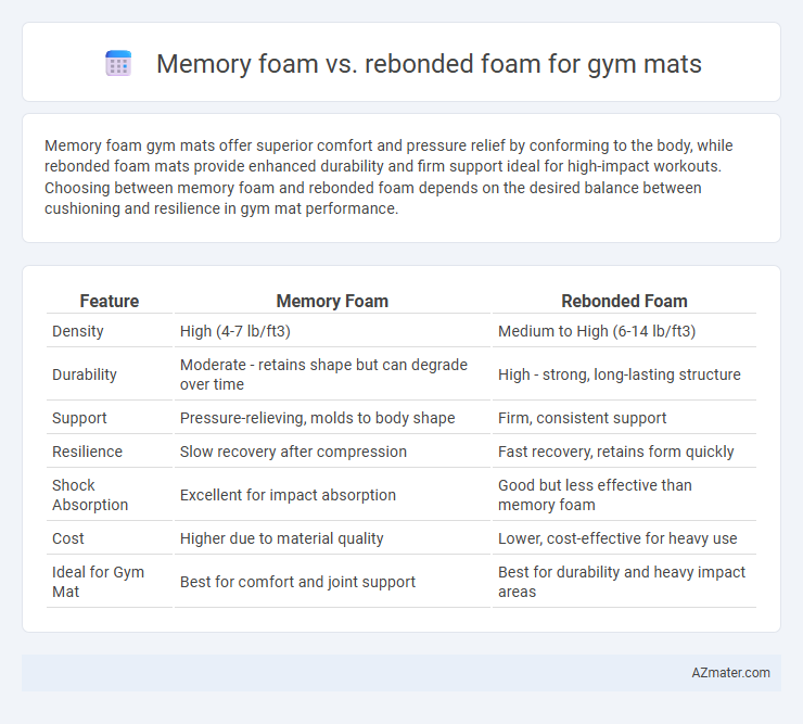 Memory foam vs. rebonded foam for gym mats - What is The Difference?