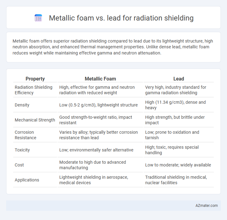 Metallic foam vs. lead for radiation shielding - What is The Difference?