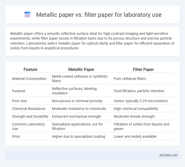 Metallic paper vs. filter paper for laboratory use - What is The Difference?