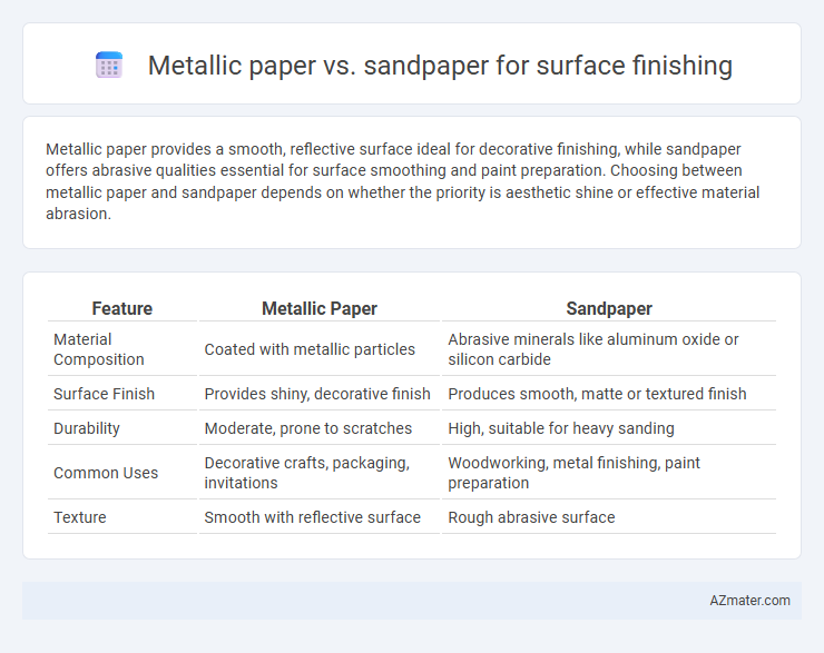 Metallic paper vs. sandpaper for surface finishing - What is The Difference?