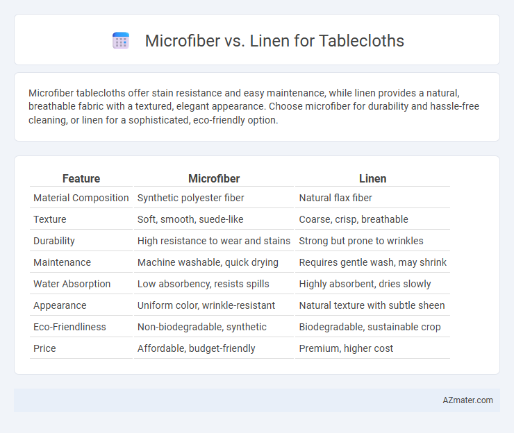 Microfiber vs. Linen for Tablecloths - What is The Difference?