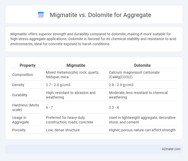 Migmatite vs. Dolomite for Aggregate - What is The Difference?