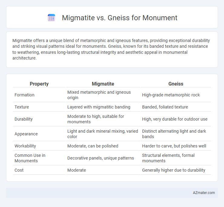 Migmatite vs. Gneiss for Monument - What is The Difference?