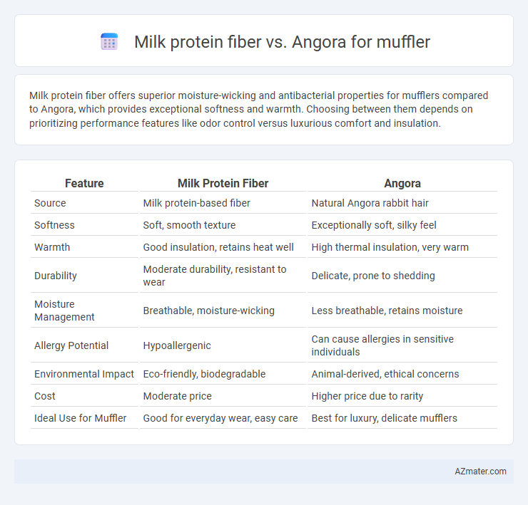 Milk protein fiber vs. Angora for muffler - What is The Difference?