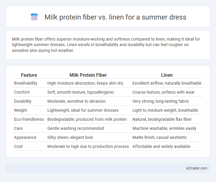 Milk protein fiber vs. linen for a summer dress - What is The Difference?