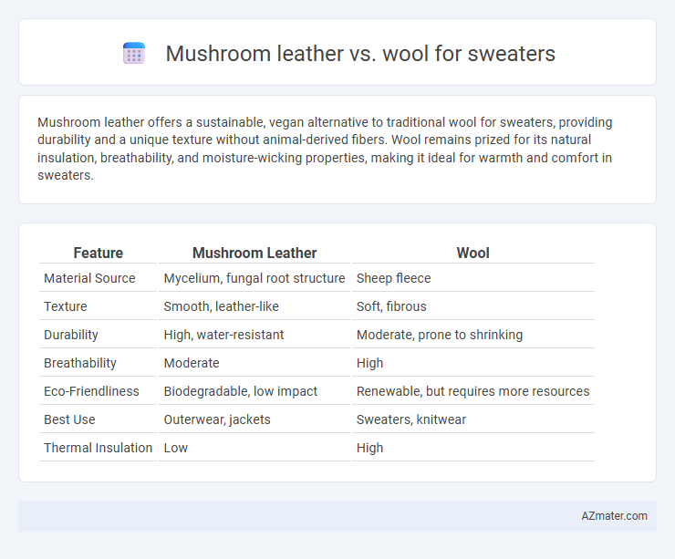Mushroom leather vs. wool for sweaters - What is The Difference?
