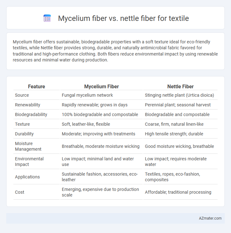 Mycelium fiber vs. nettle fiber for textile - What is The Difference?