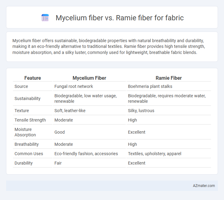 Mycelium fiber vs. Ramie fiber for fabric - What is The Difference?