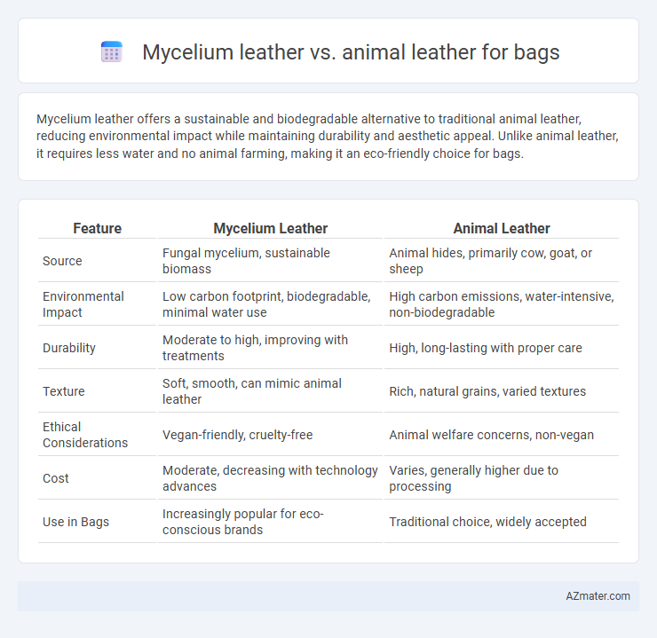 Mycelium leather vs. animal leather for bags - What is The Difference?