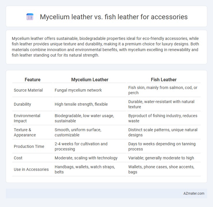 Mycelium leather vs. fish leather for accessories - What is The Difference?