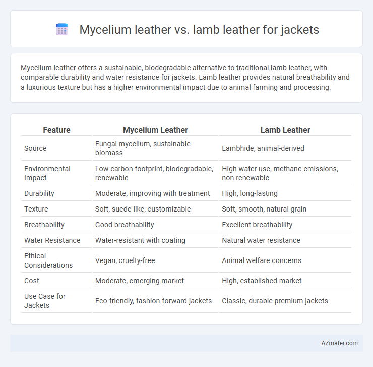 Mycelium leather vs. lamb leather for jackets - What is The Difference?