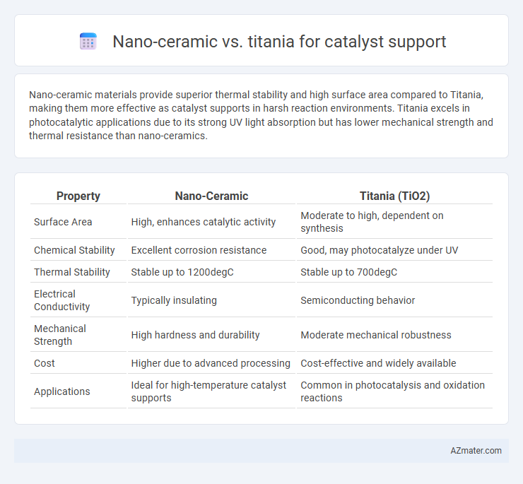 Nano-ceramic vs. titania for catalyst support - What is The Difference?