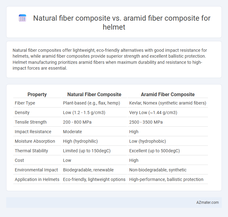 Natural fiber composite vs. aramid fiber composite for helmet - What is The Difference?