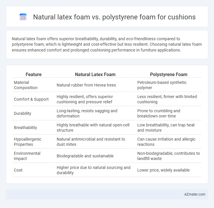 Natural latex foam vs. polystyrene foam for cushions - What is The Difference?