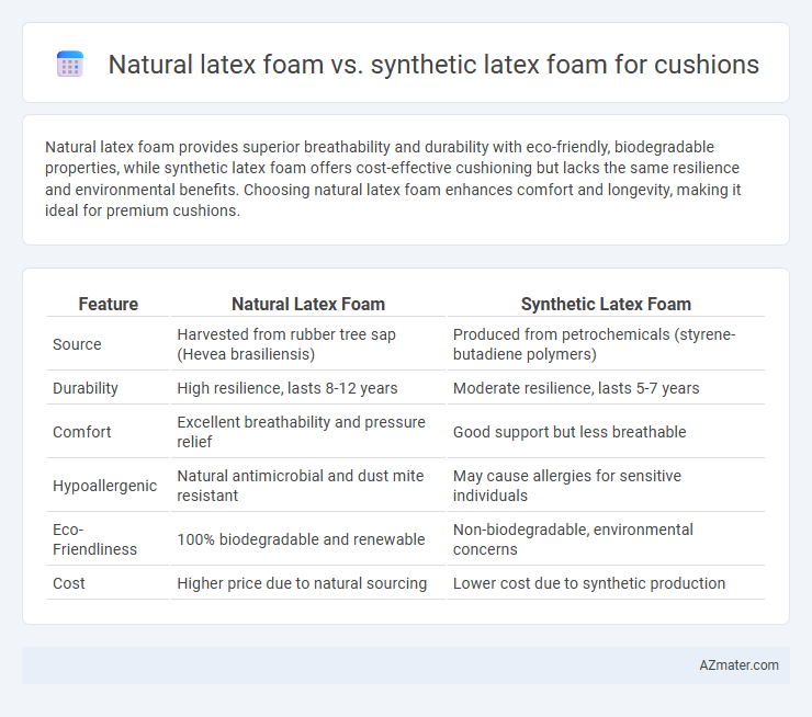 Natural latex foam vs. synthetic latex foam for cushions - What is The Difference?