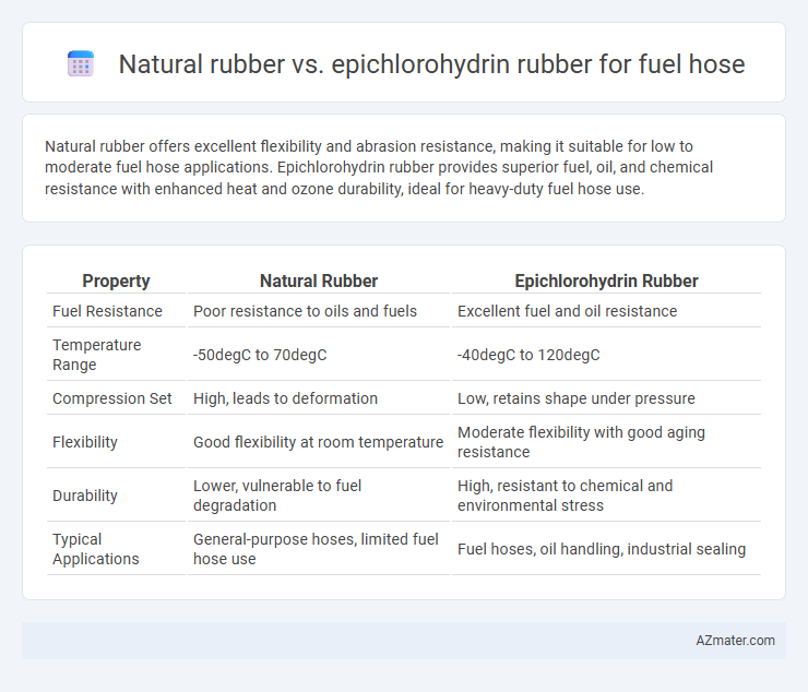 Natural rubber vs. epichlorohydrin rubber for fuel hose - What is The Difference?