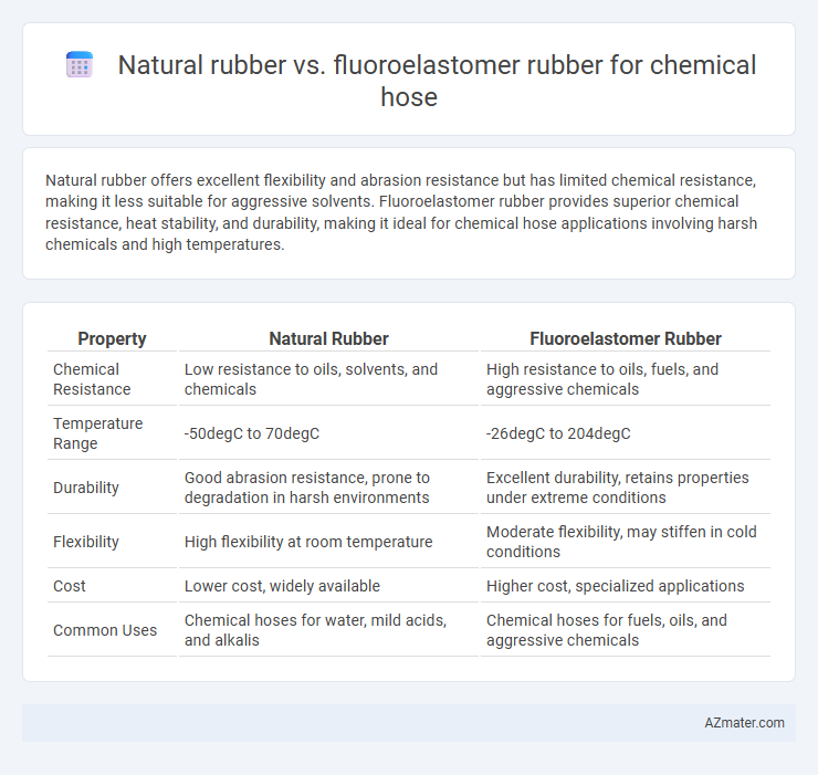 Natural rubber vs. fluoroelastomer rubber for chemical hose - What is The Difference?