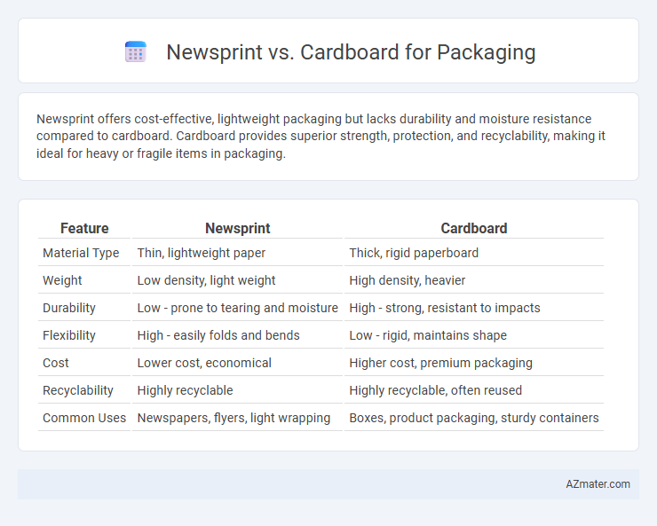 Newsprint vs. Cardboard for Packaging - What is The Difference?