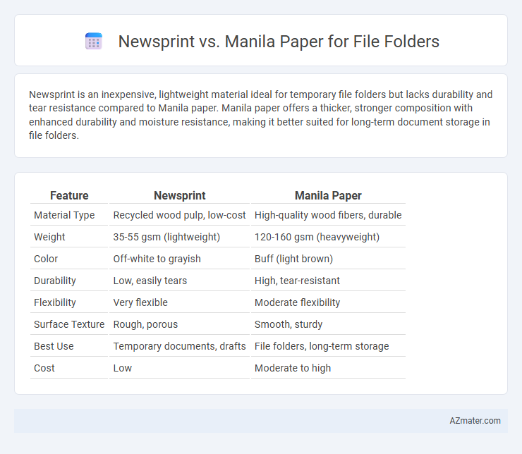 Newsprint vs. Manila Paper for File Folders - What is The Difference?