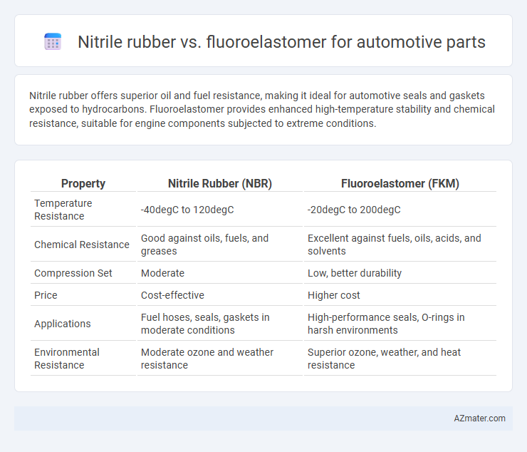 Nitrile rubber vs. fluoroelastomer for automotive parts - What is The Difference?