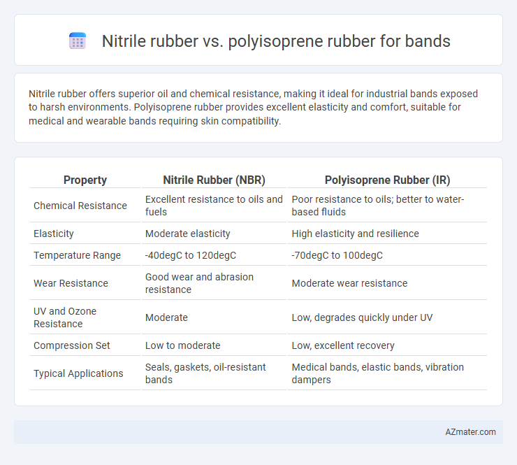 Nitrile rubber vs. polyisoprene rubber for bands - What is The Difference?