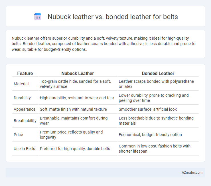 Nubuck leather vs. bonded leather for belts - What is The Difference?