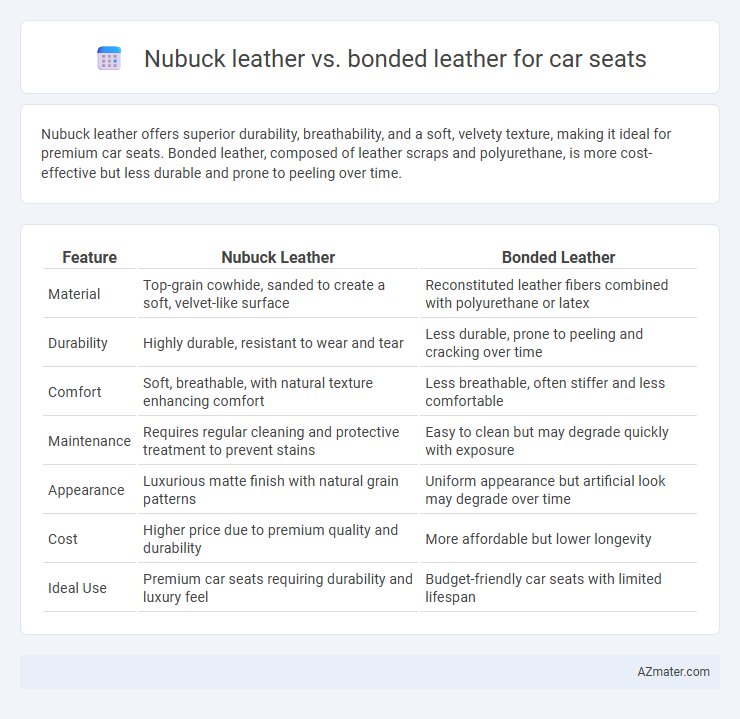 Nubuck leather vs. bonded leather for car seats - What is The Difference?