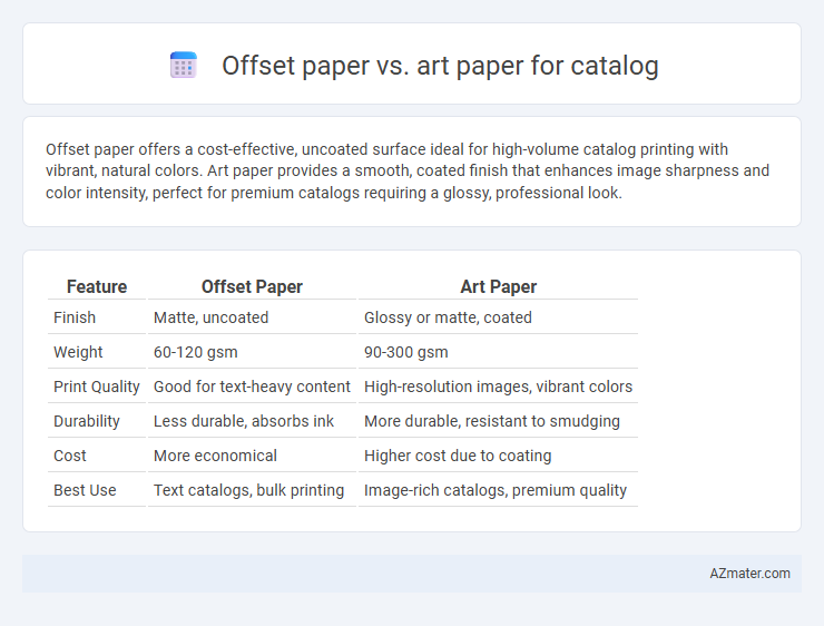 Offset paper vs. art paper for catalog - What is The Difference?