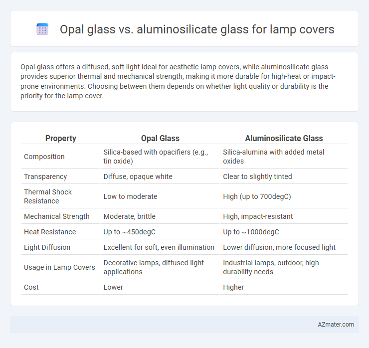 Opal glass vs. aluminosilicate glass for lamp covers - What is The Difference?