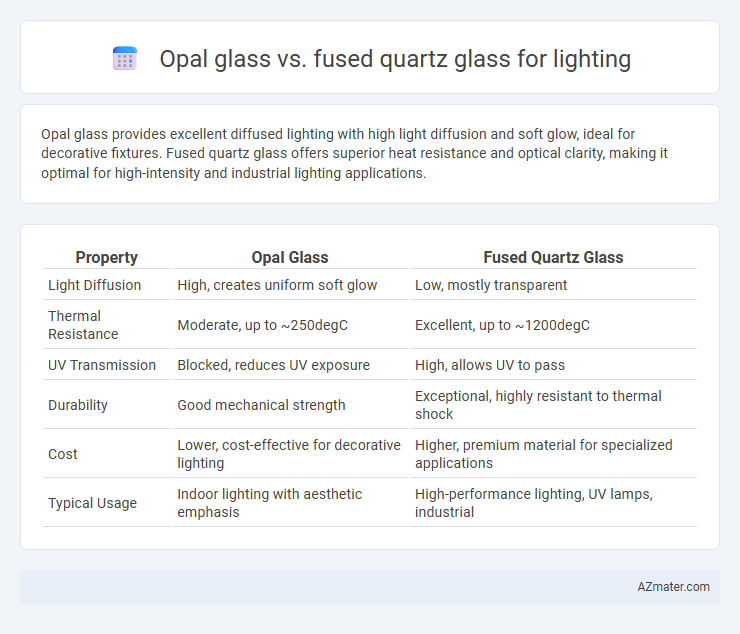 Opal glass vs. fused quartz glass for lighting - What is The Difference?