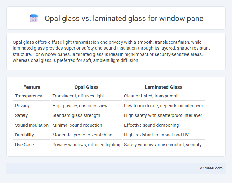 Opal glass vs. laminated glass for window pane - What is The Difference?