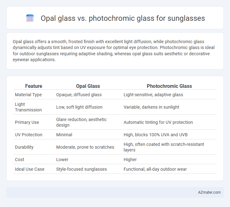 Opal glass vs. photochromic glass for sunglasses - What is The Difference?