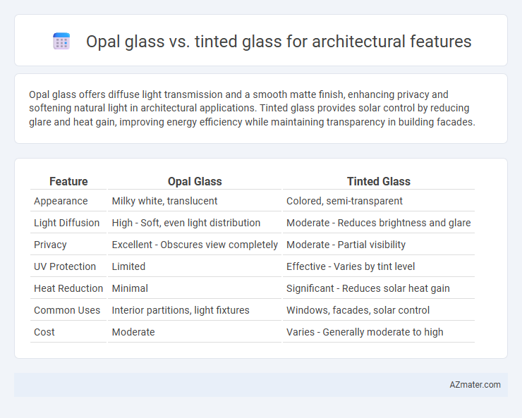 Opal glass vs. tinted glass for architectural features - What is The Difference?
