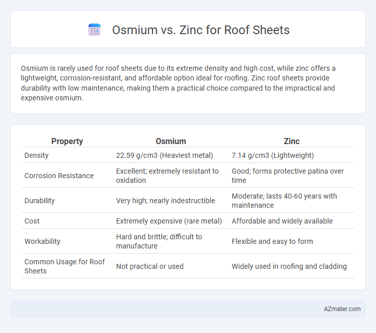 Osmium vs. Zinc for Roof Sheets - What is The Difference?