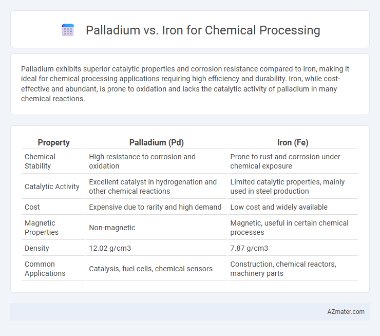 Palladium vs. Iron for Chemical Processing - What is The Difference?