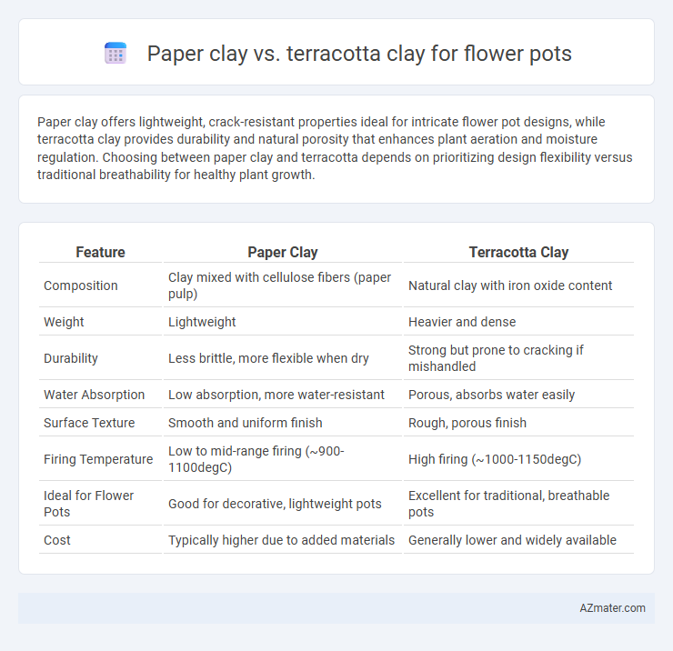 Paper clay vs. terracotta clay for flower pots - What is The Difference?
