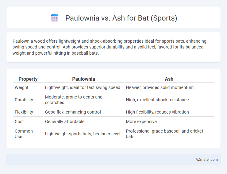 Paulownia vs. Ash for Bat (Sports) - What is The Difference?