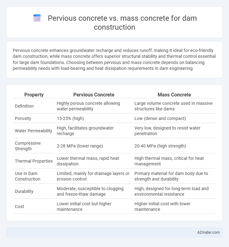 Pervious concrete vs. mass concrete for dam construction - What is The Difference?