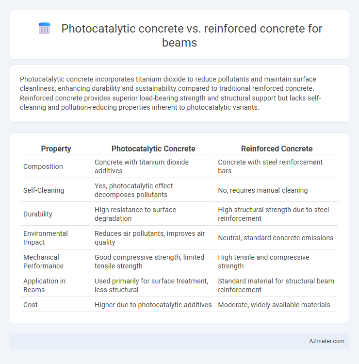 Photocatalytic concrete vs. reinforced concrete for beams - What is The Difference?