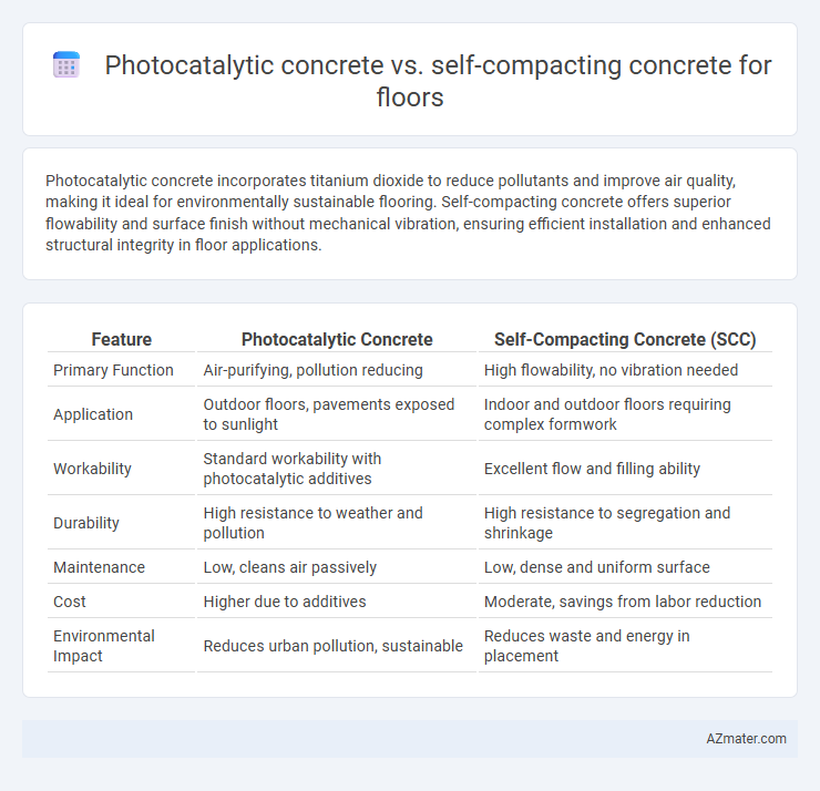 Photocatalytic concrete vs. self-compacting concrete for floors - What is The Difference?