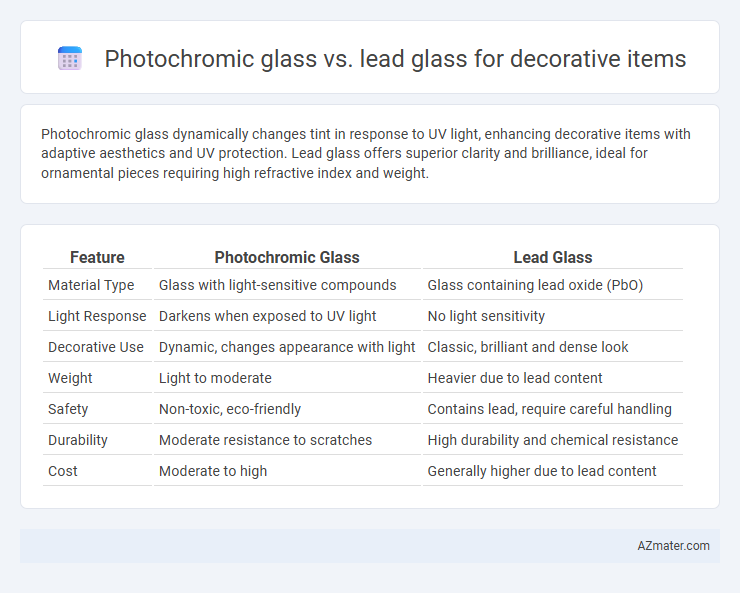 Photochromic glass vs. lead glass for decorative items - What is The Difference?