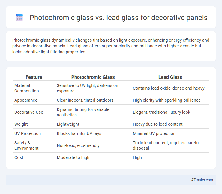 Photochromic glass vs. lead glass for decorative panels - What is The Difference?