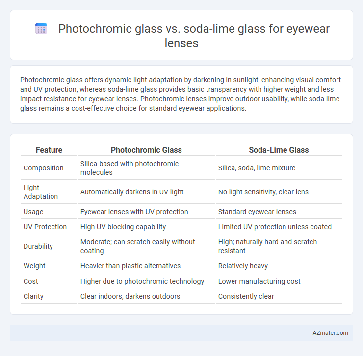 Photochromic glass vs. soda-lime glass for eyewear lenses - What is The Difference?