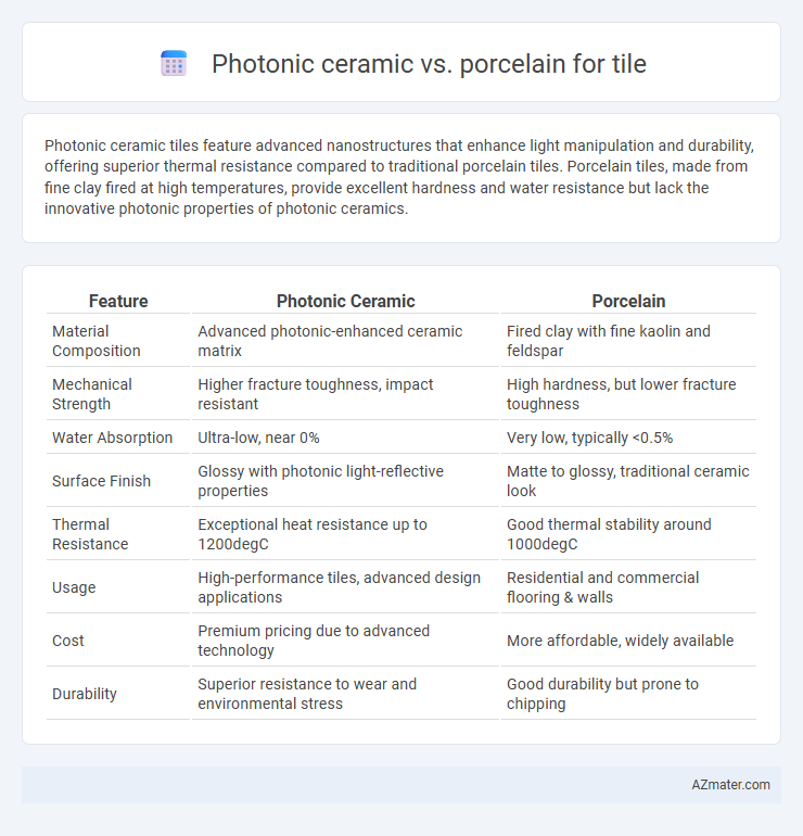Photonic ceramic vs. porcelain for tile - What is The Difference?