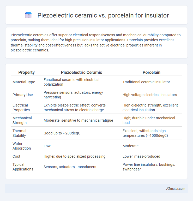 Piezoelectric ceramic vs. porcelain for insulator - What is The Difference?
