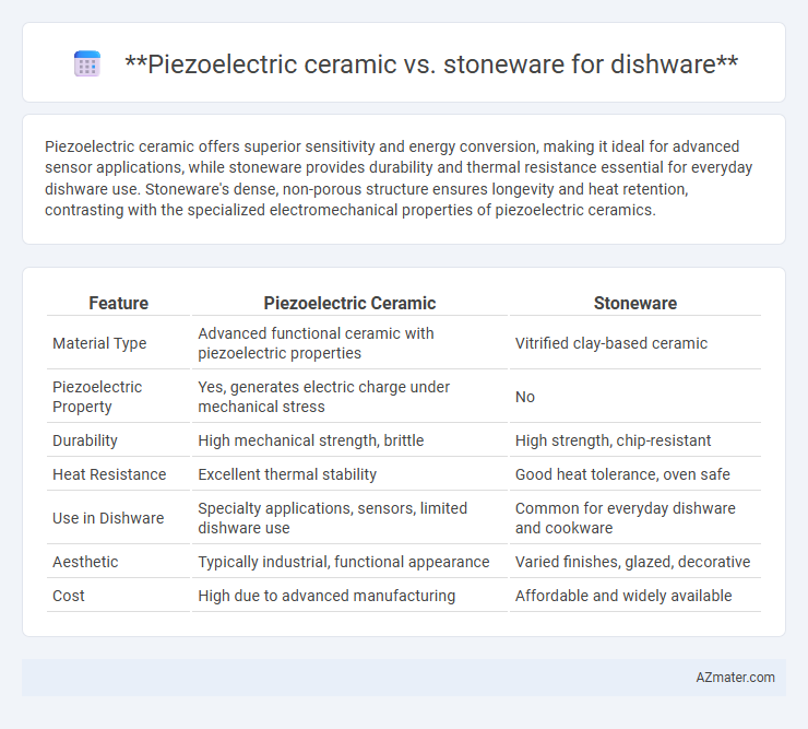 Piezoelectric ceramic vs. stoneware for dishware - What is The Difference?