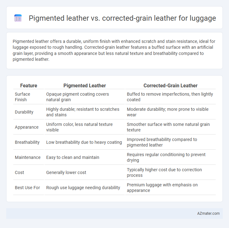 Pigmented leather vs. corrected-grain leather for luggage - What is The Difference?
