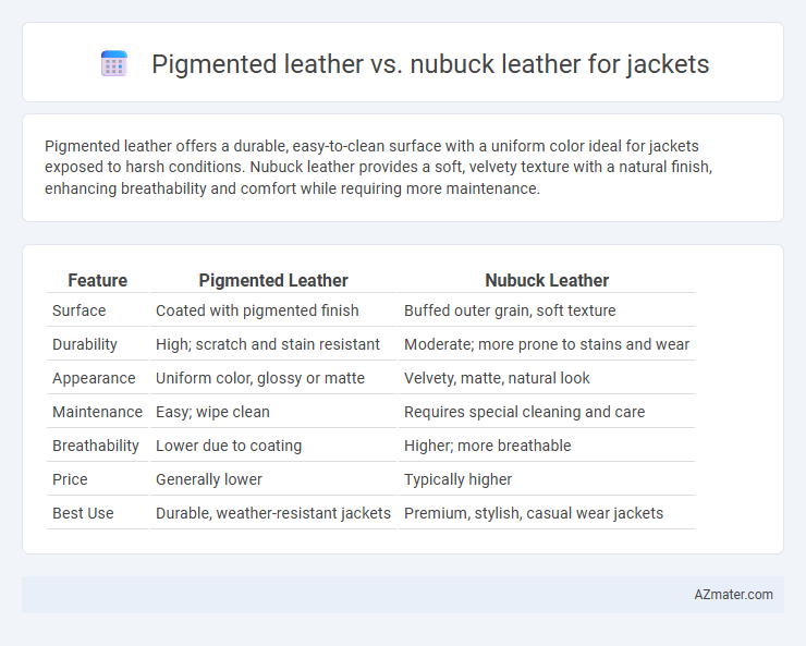 Pigmented leather vs. nubuck leather for jackets - What is The Difference?