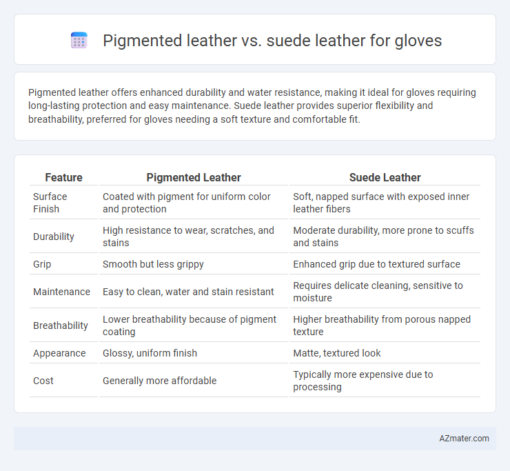 Pigmented leather vs. suede leather for gloves - What is The Difference?